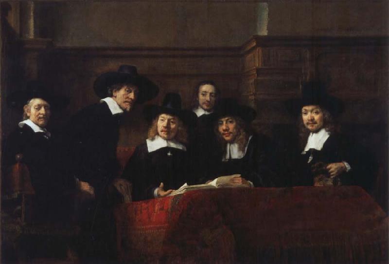 REMBRANDT Harmenszoon van Rijn The Syndics oil painting image